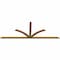 Ekena Millwork Richland Timber Gable Bracket, Western Red Cedar, 108"W x 40"H x 1 1/2"D x 3 1/2"F, 9/12 Pitch GBW108X40X0204RIC00SWR - alternate 2